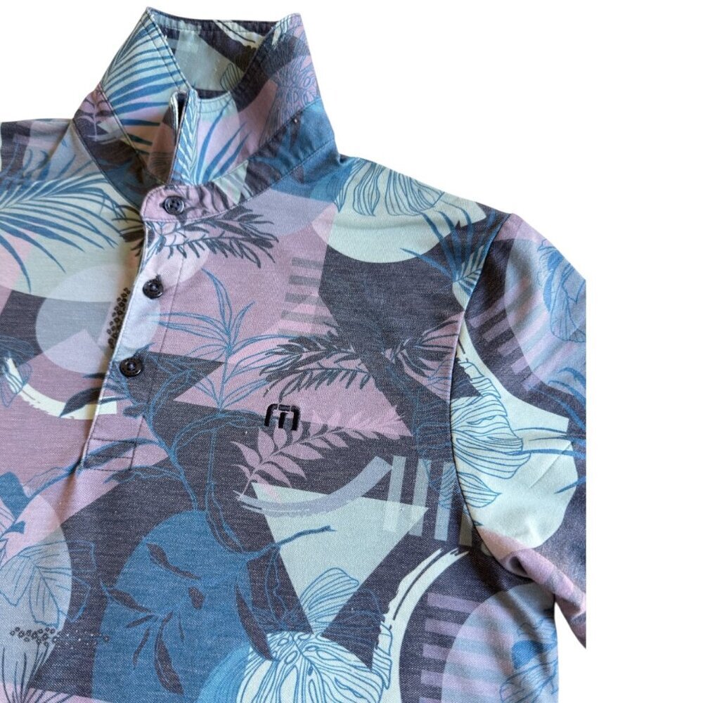 Travis Mathew Men's Featherweight Summer Polo S Total Eclipse Performance Golf - Picture 5 of 8